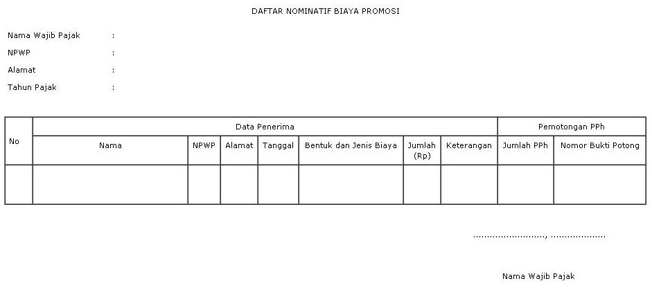 Detail Contoh Daftar Nominatif Nomer 26