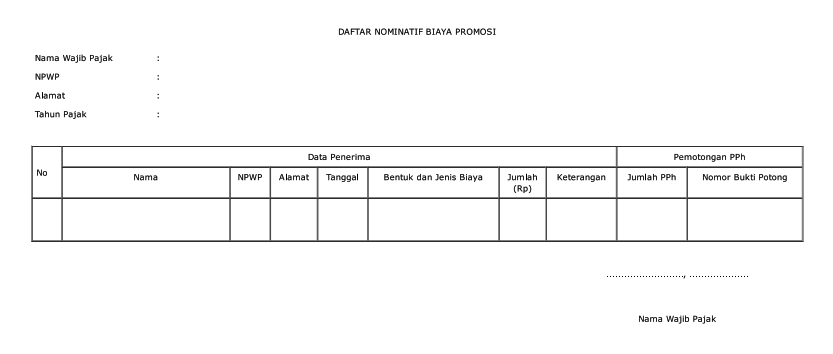 Detail Contoh Daftar Nominatif Nomer 8