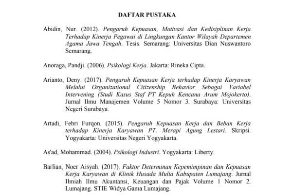 Detail Contoh Daftar Pustaka Nomer 31