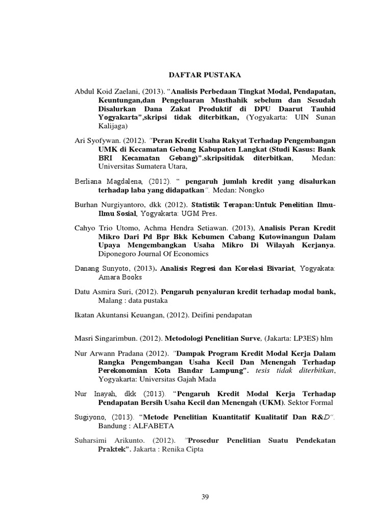 Detail Contoh Daftar Pustaka Nomer 41