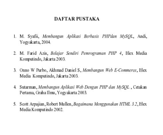 Detail Contoh Daftar Pustaka Jurnal Nomer 30