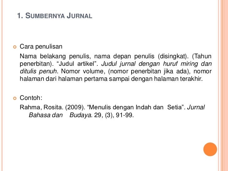 Detail Contoh Daftar Pustaka Jurnal Nomer 49