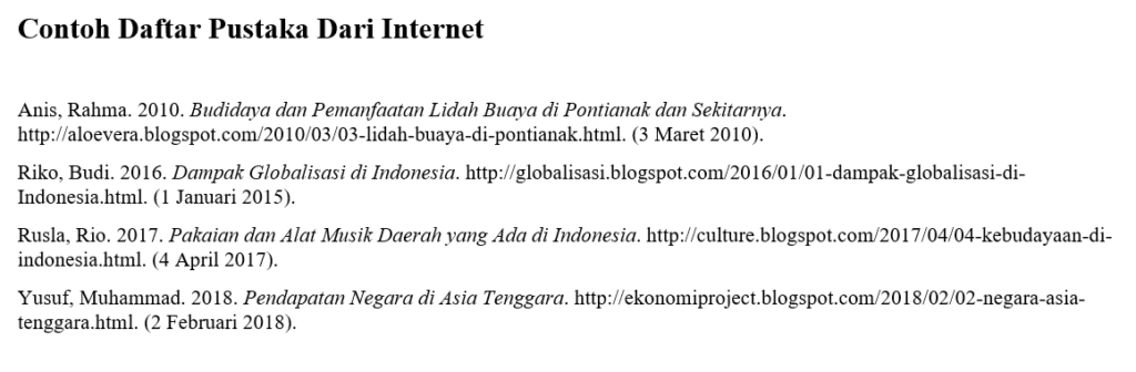 Detail Contoh Daftar Pustaka Jurnal Nomer 57