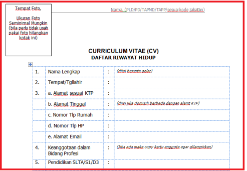 Detail Contoh Daftar Riwayat Hidup 2020 Nomer 55