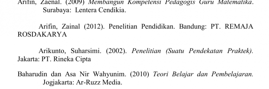 Detail Contoh Daftar Rujukan Nomer 5