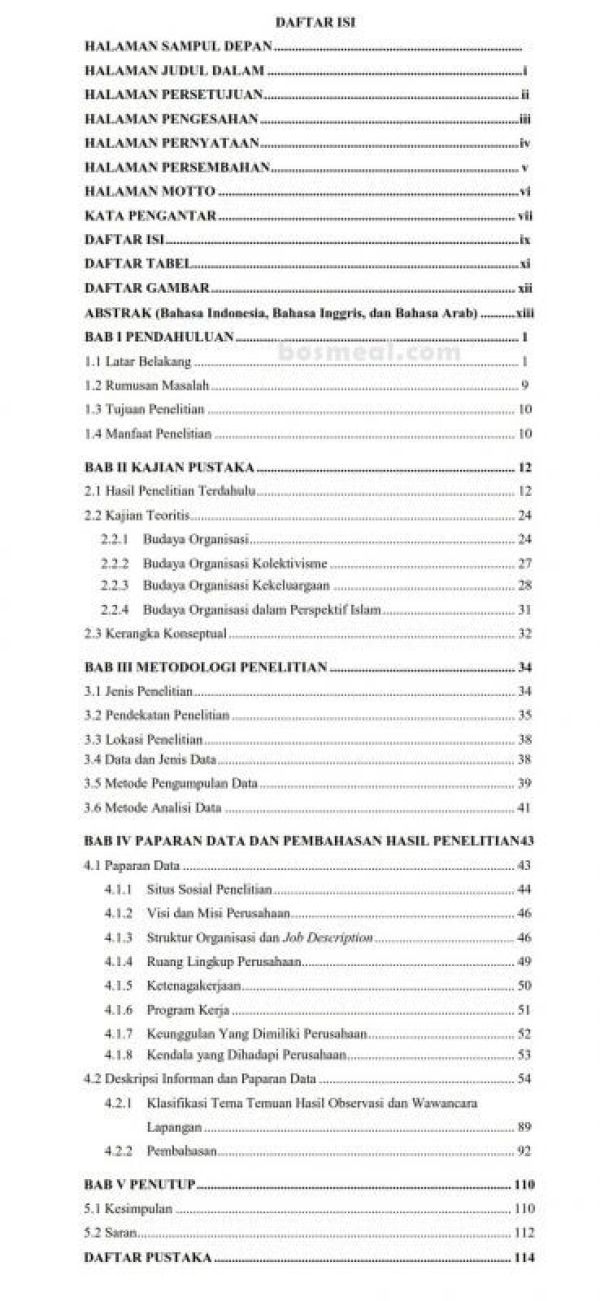 Detail Contoh Daftar Tabel Skripsi Nomer 39