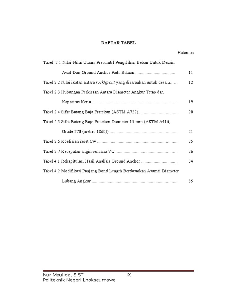 Detail Contoh Daftar Tabel Skripsi Nomer 8
