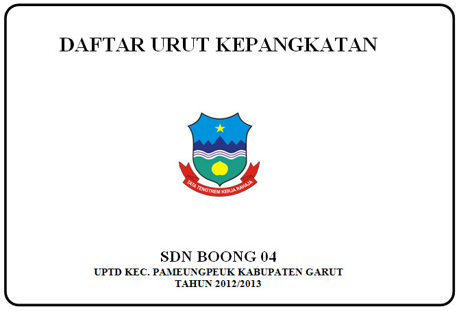 Detail Contoh Daftar Urut Kepangkatan Nomer 34