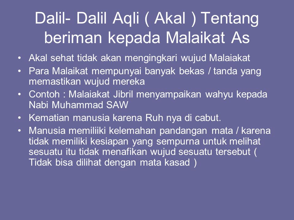 Detail Contoh Dalil Aqli Nomer 25