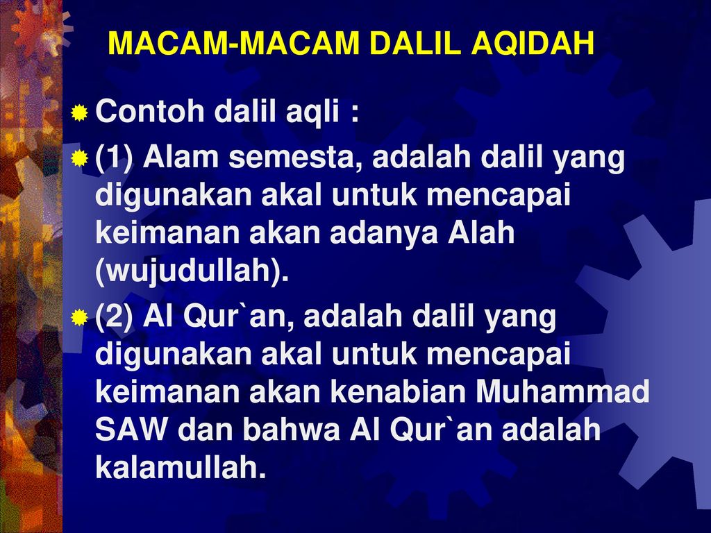 Detail Contoh Dalil Aqli Nomer 5