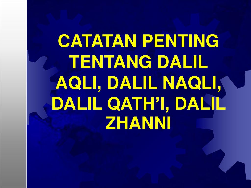 Detail Contoh Dalil Aqli Nomer 41