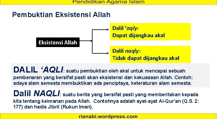 Detail Contoh Dalil Aqli Nomer 55