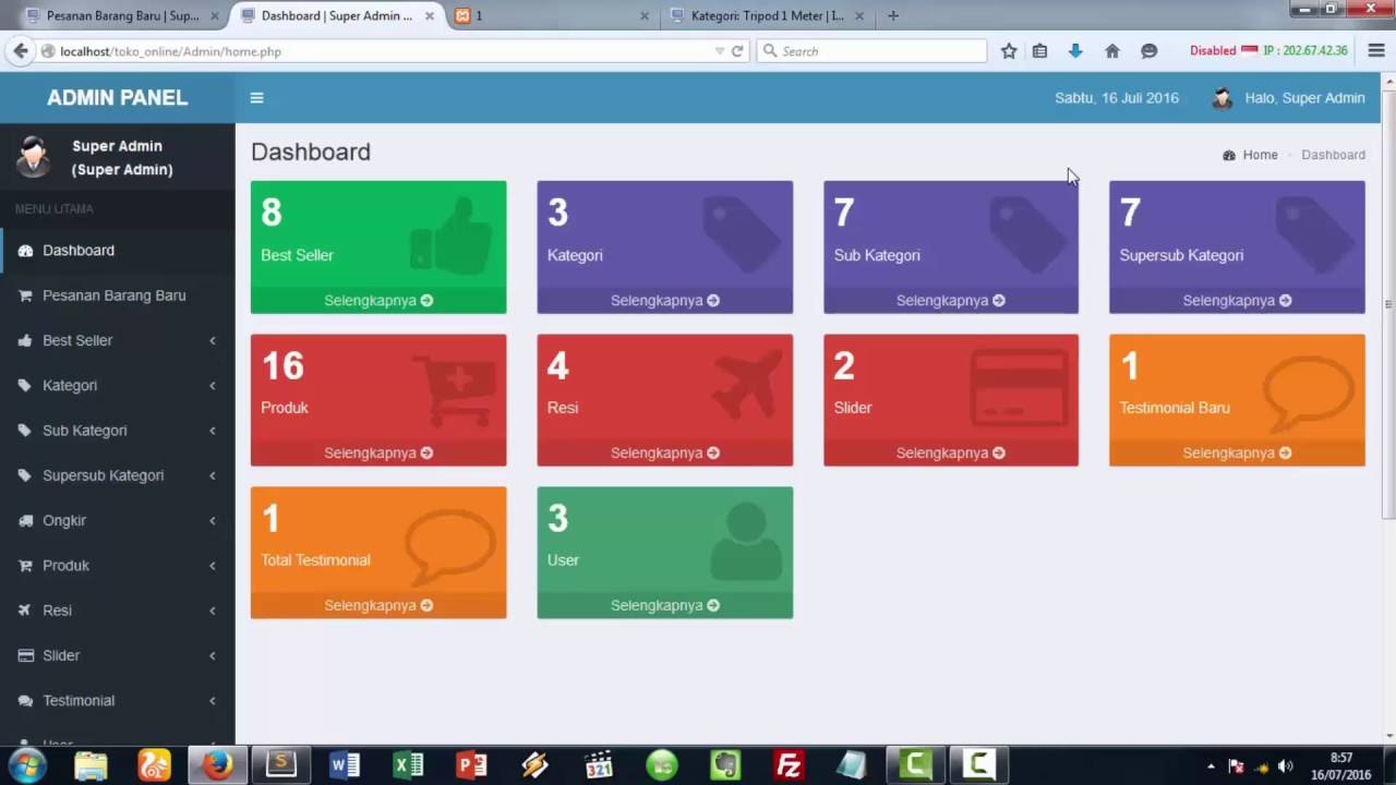 Detail Contoh Dashboard Web Nomer 12