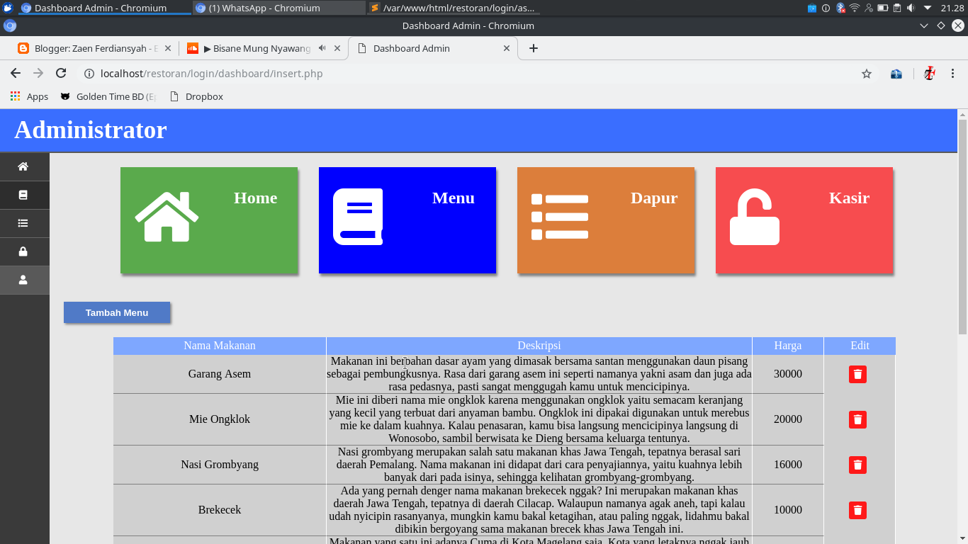 Detail Contoh Dashboard Web Nomer 23