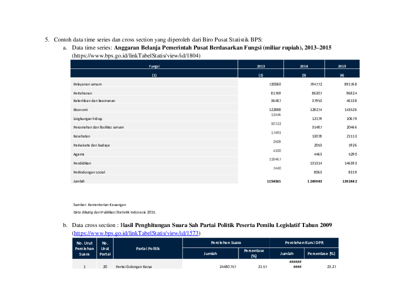 Detail Contoh Data Cross Section Nomer 14