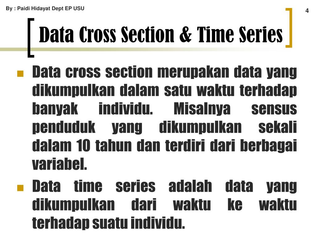 Detail Contoh Data Cross Section Nomer 25