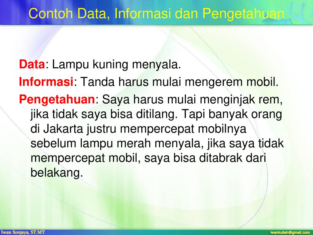 Detail Contoh Data Dan Informasi Nomer 6