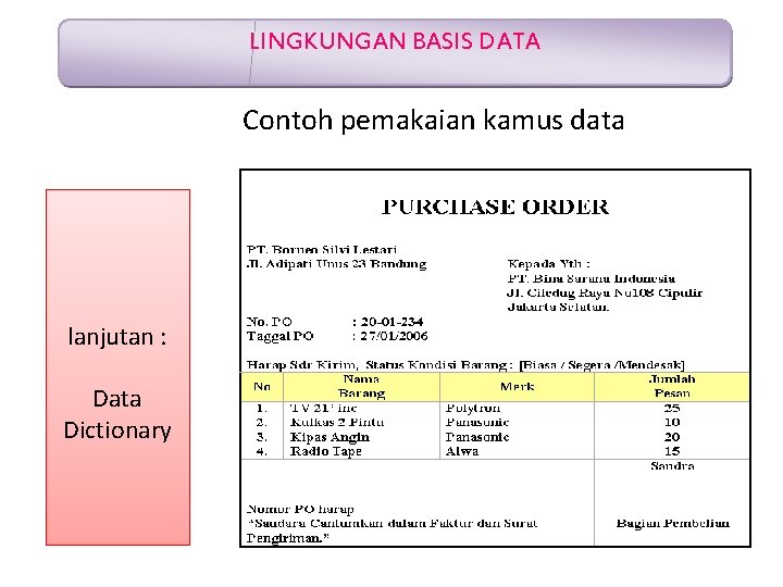 Detail Contoh Data Dictionary Nomer 12