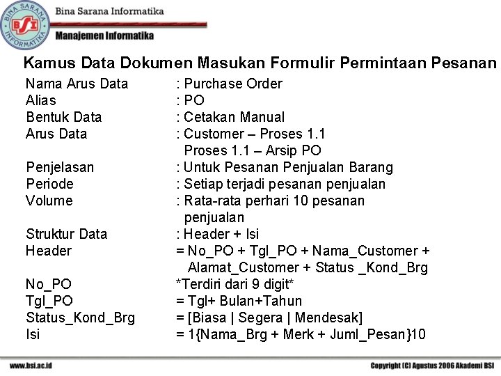Detail Contoh Data Dictionary Nomer 18