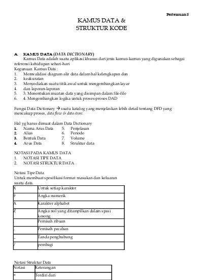 Detail Contoh Data Dictionary Nomer 21