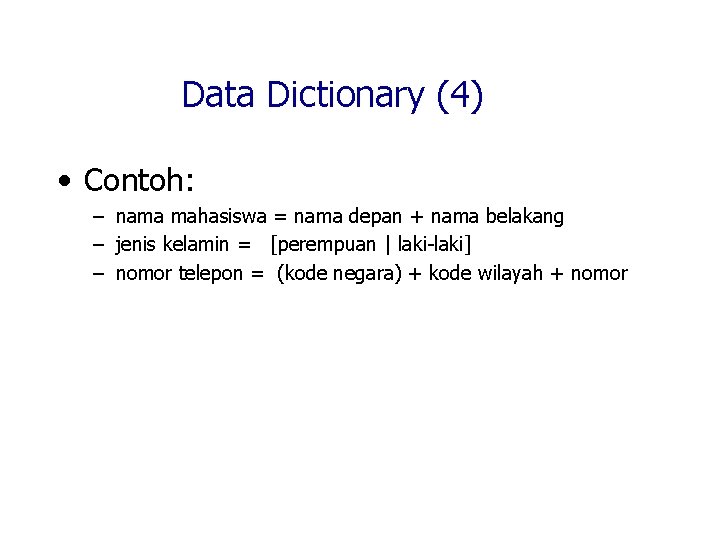 Detail Contoh Data Dictionary Nomer 45
