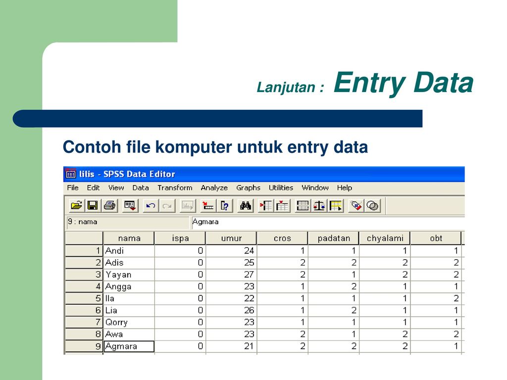 Detail Contoh Data Entry Nomer 12