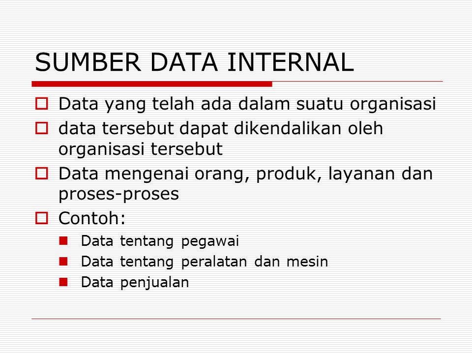 Detail Contoh Data Internal Nomer 12