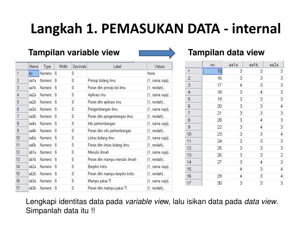 Detail Contoh Data Internal Nomer 14