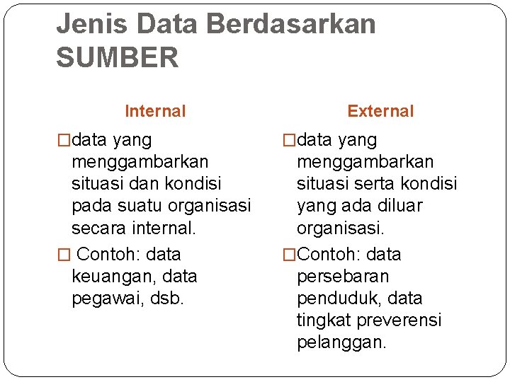 Detail Contoh Data Internal Nomer 21