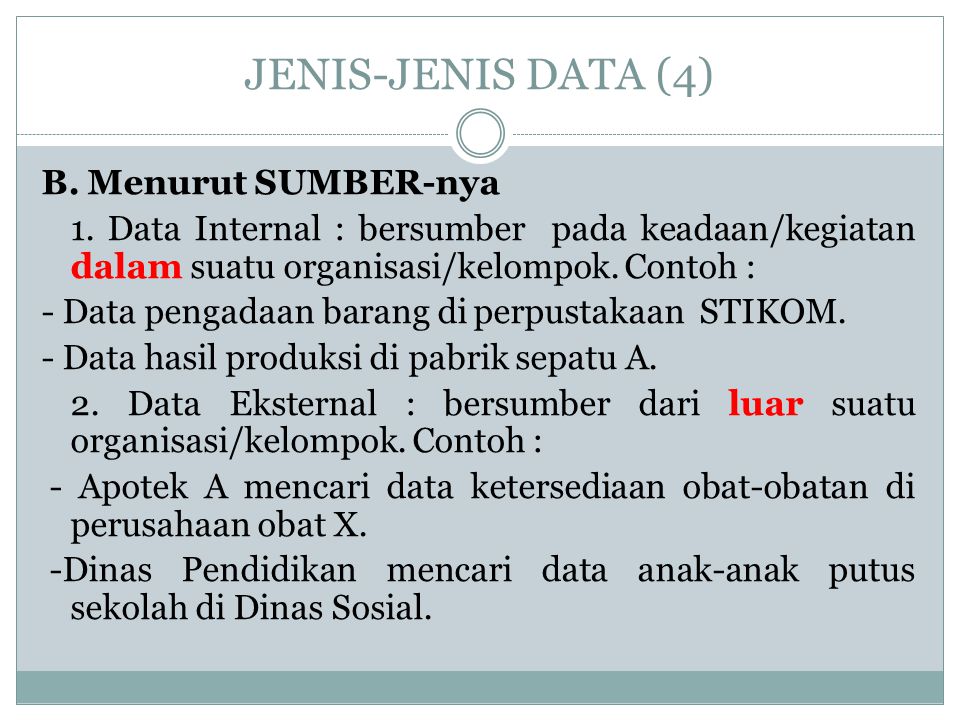 Detail Contoh Data Internal Nomer 5