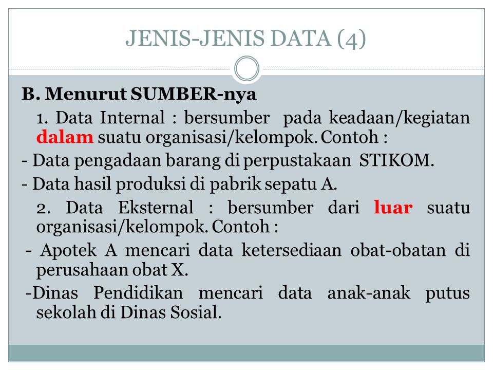 Detail Contoh Data Internal Nomer 5