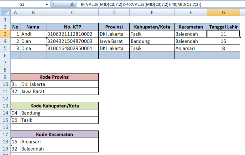 Detail Contoh Data Karyawan Nomer 30