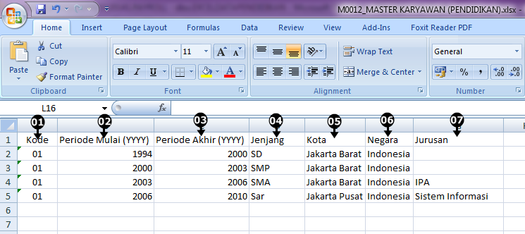 Detail Contoh Data Karyawan Nomer 50