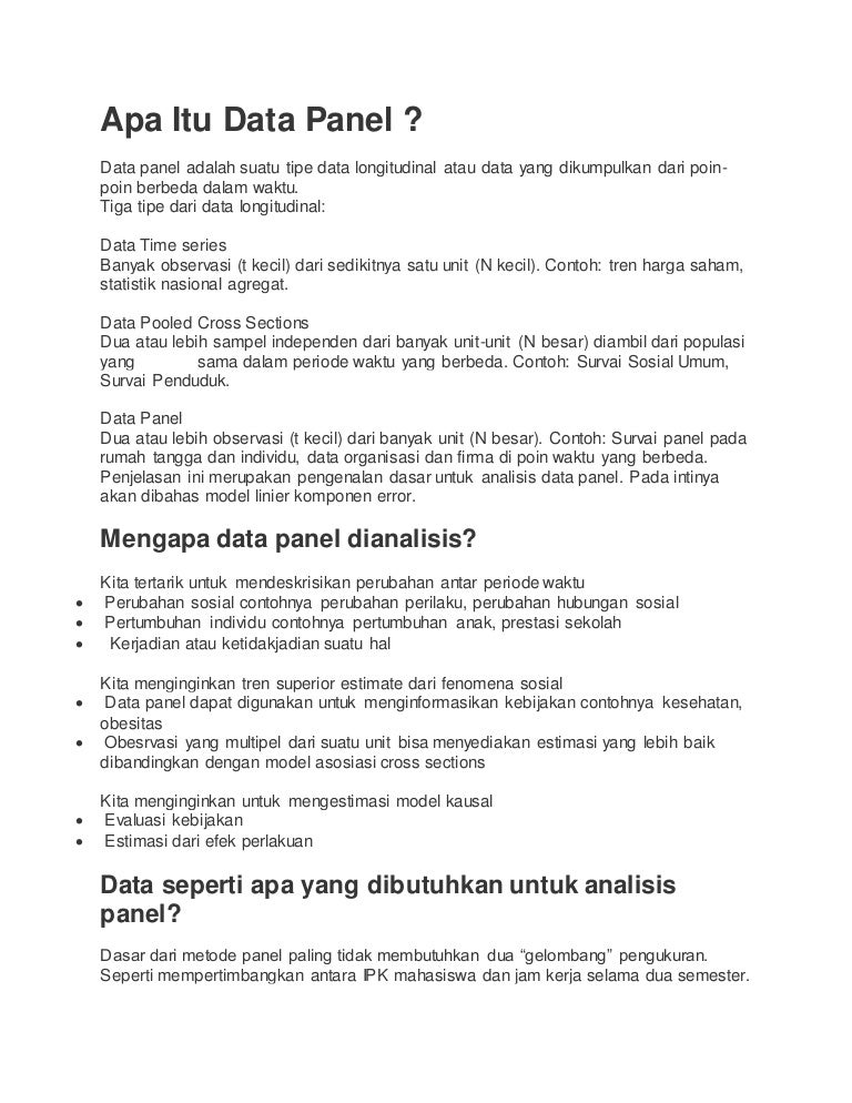 Detail Contoh Data Panel Nomer 29