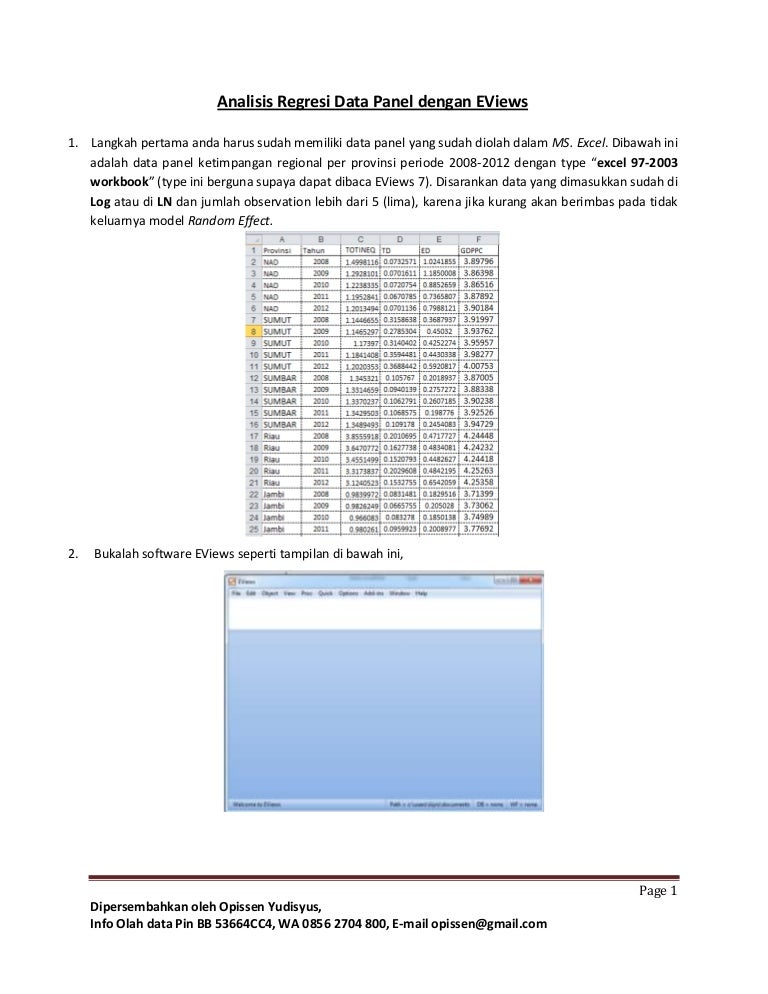 Detail Contoh Data Panel Ekonometrika Nomer 31