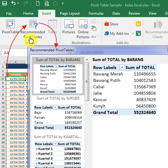 Detail Contoh Data Pivot Table Nomer 23