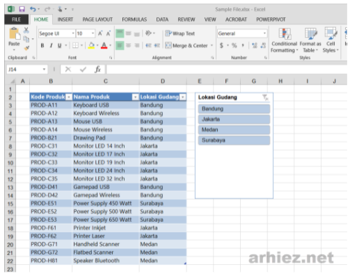 Detail Contoh Data Pivot Table Nomer 44