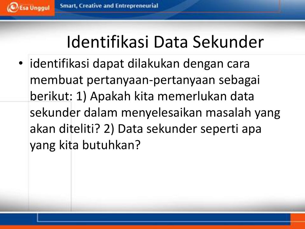 Detail Contoh Data Primer Dan Sekunder Nomer 9