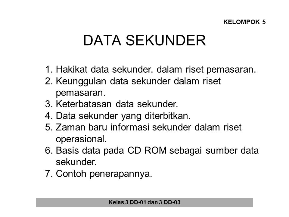 Detail Contoh Data Sekunder Dalam Penelitian Nomer 24