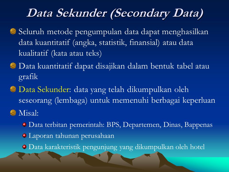 Detail Contoh Data Sekunder Dalam Penelitian Nomer 4