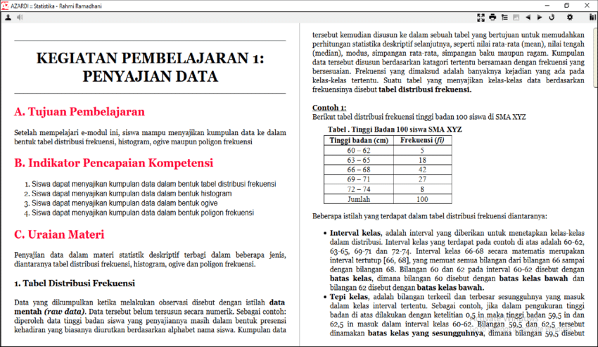 Detail Contoh Data Statistik Siswa Nomer 49