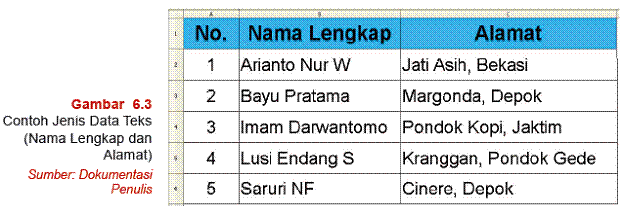 Detail Contoh Data Teks Nomer 4