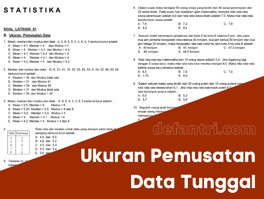 Detail Contoh Data Tunggal Dan Data Kelompok Nomer 37