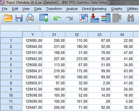 Detail Contoh Data Variabel Nomer 9