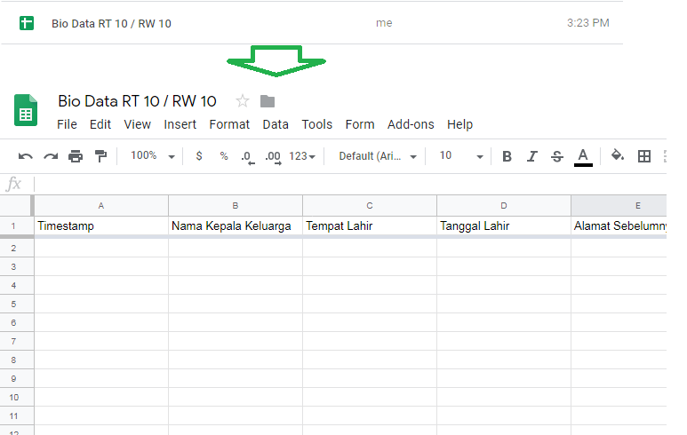 Detail Contoh Data Warga Rt Nomer 35