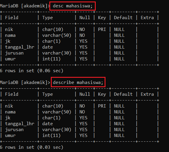 Detail Contoh Database Mysql Nomer 46