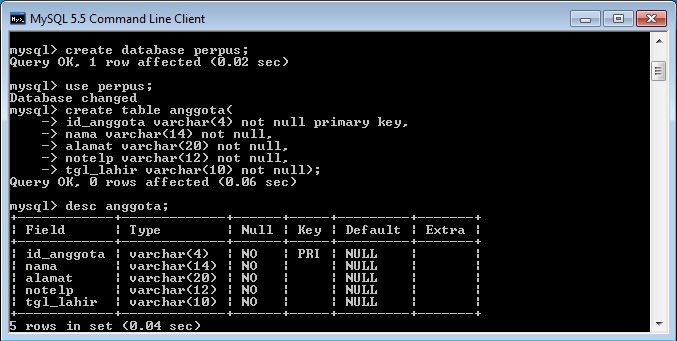 Detail Contoh Database Mysql Nomer 5