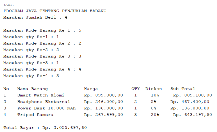 Detail Contoh Database Penjualan Baju Nomer 36