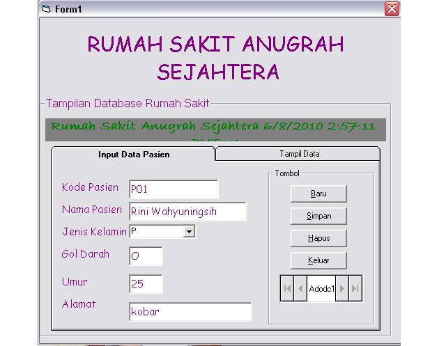 Detail Contoh Database Rumah Sakit Nomer 11