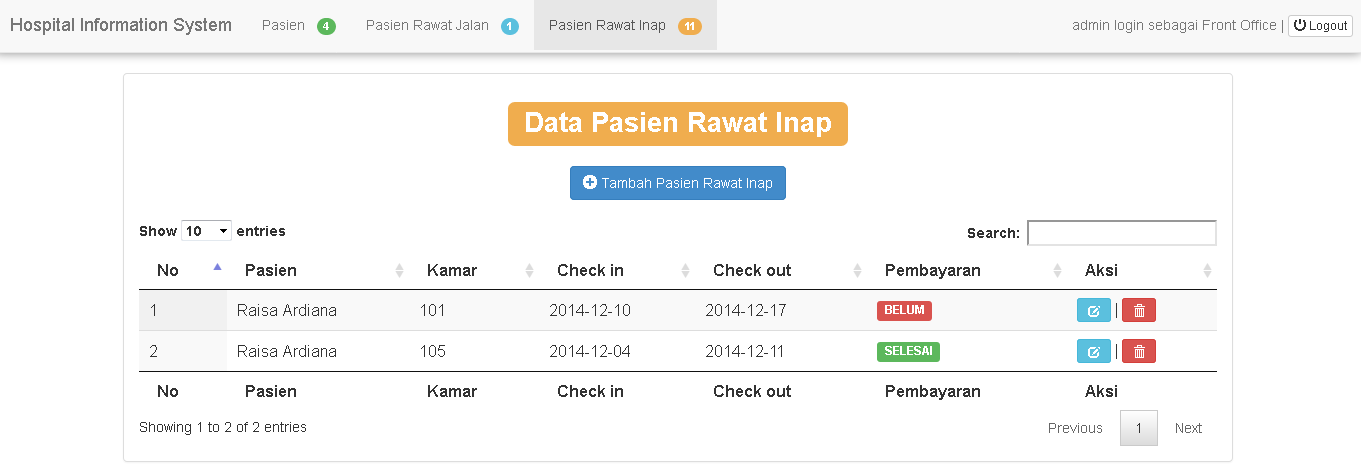 Detail Contoh Database Rumah Sakit Nomer 14